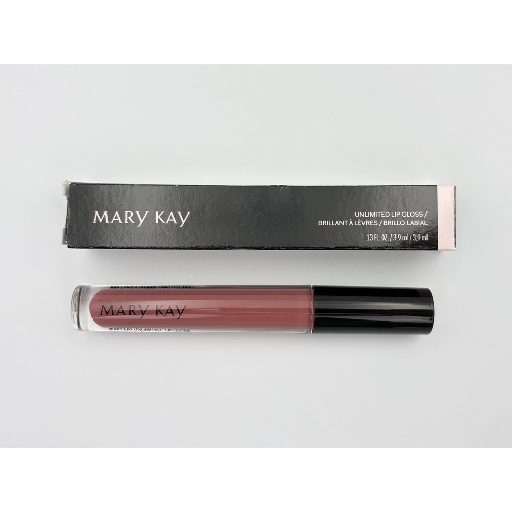 Mary Kay Unlimited Lip Gloss Unique Mauve 0.13 oz / 3.9 ml NIB Makeup 153483